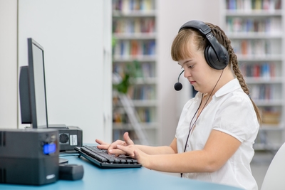 Person Working On A Computer