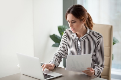 Person Using Laptop