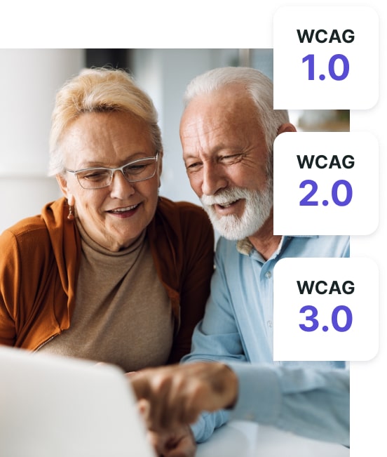 Senior Couple Checking Accessibility Guidelines